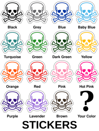 Skull Cross Bones Stickers
